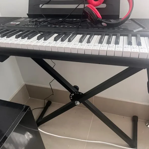Brand new keyboard with table and chair