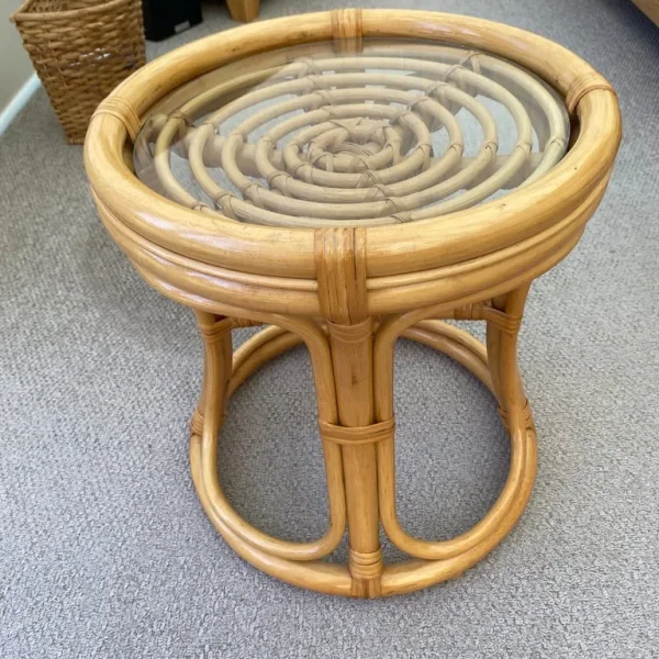 Round side table