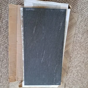Graphite grey porcelain tiles - Image 2