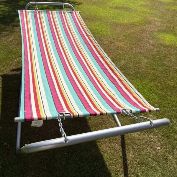 Garden framed hammock with easy setup and storage