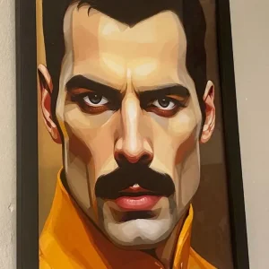 Freddie Mercury pictures x 7 in A4 box frames