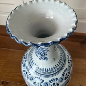 Ceramic ornamental vase blue and grey - Image 4