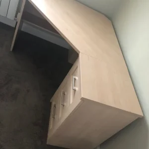 Large corner office desk and 3 draws