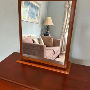 Stag Dressing Table Teak Tilting Mirror H12in/61cm W20in/51cm D6.5in/16cm - Image 2