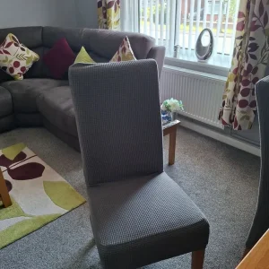 Solid oak dining table with 6 chairs - Image 2