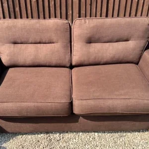 Matching Brown Fabric Sofas - Image 2