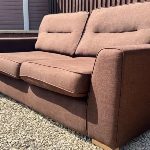 Matching Brown Fabric Sofas - Image 4
