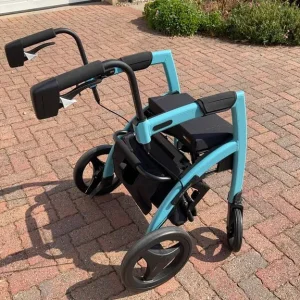 Rollz Motion 2 combined rollator and wheelchair (Island Blue) - Image 6