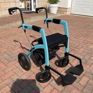 Rollz Motion 2 combined rollator and wheelchair (Island Blue)