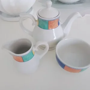 Teapot with Sugar Bowl and Milk Jug by Churchill - Image 2