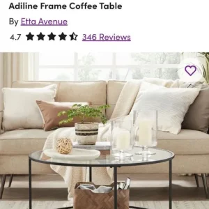 Round table with glass top - Image 2