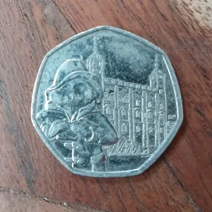 Paddington Bear Tower of London collectable 50 pence