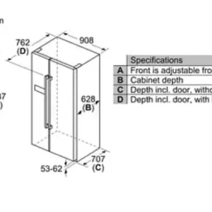 Siemens American style fridge freezer - Image 5