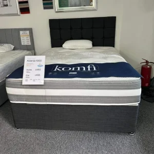 Small Double Divan Bed with Mattress and Drawers