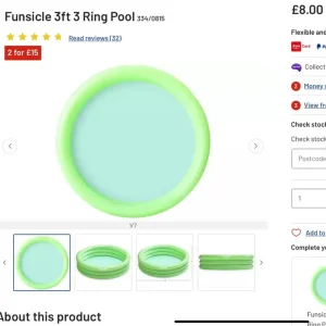 BRAND NEW CHILDREN’S PADDLING POOL IN BOX - Image 3