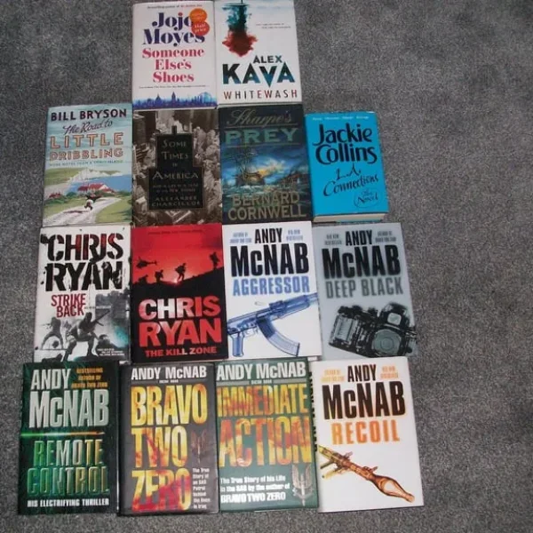Job Lot Bundle of 14 hardback books with dust jackets Various Authors