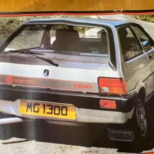 Genuine Large MG Metro Original Showroom Poster Turbo - Image 2