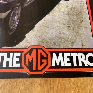 Genuine Large MG Metro Original Showroom Poster Turbo - Image 4