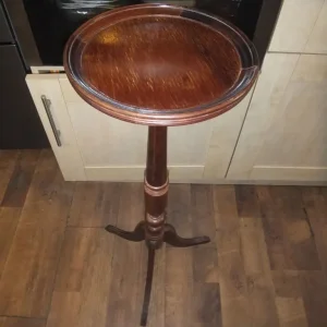 Vintage hand-carved wooden plant stand, 90cm tall - Image 3