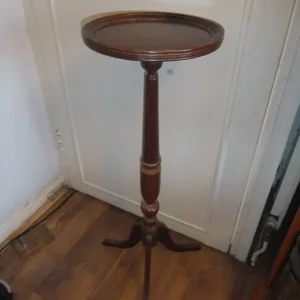 Vintage hand-carved wooden plant stand, 90cm tall - Image 4