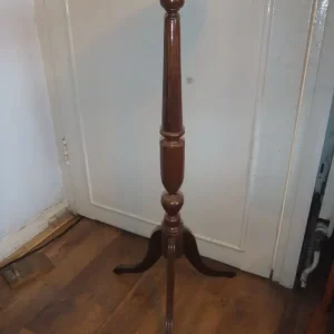 Vintage hand-carved wooden plant stand, 90cm tall - Image 5