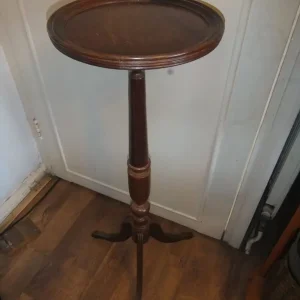 Vintage hand-carved wooden plant stand, 90cm tall - Image 6