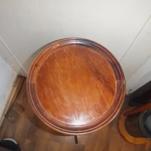 Vintage hand-carved wooden plant stand, 90cm tall - Image 8