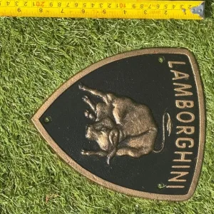 lamborghini cast iron plaque sign - Image 2