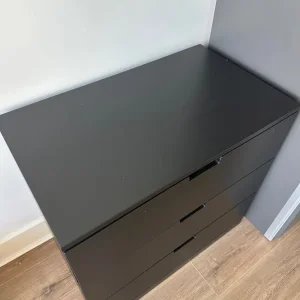 Ikea Nordli black chest of drawers - Image 2