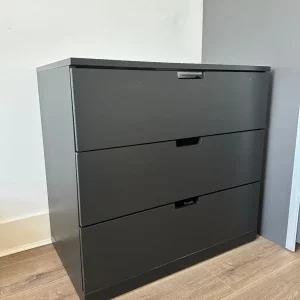 Ikea Nordli black chest of drawers