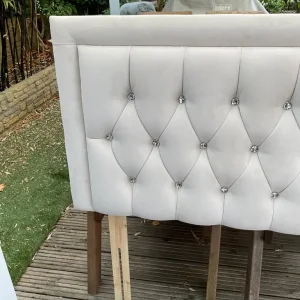 Grey Fabric Headboard - Image 2