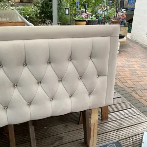 Grey Fabric Headboard - Image 3