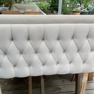 Grey Fabric Headboard - Image 4