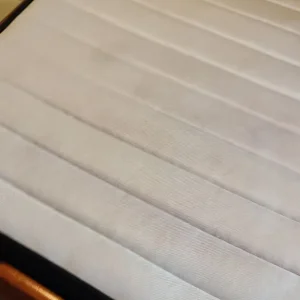 Antique Pine single bed with mattress - Image 3