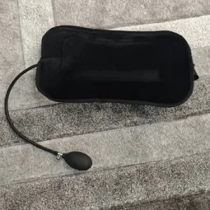 Inflatable lumbar support pillow
