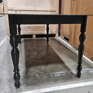 Solid Steel Bespoke Dining Table W210 x D90 x H76 - Image 4