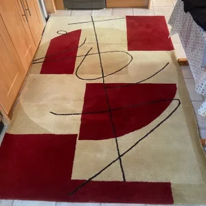 Rug 5x8 ft Hand Made Wool Rug