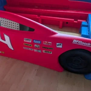 Red and blue childrens car bed - Image 6