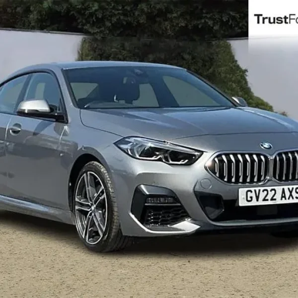2022 BMW 2 Series 218i M Sport 4-door with heated seats, lane assist, and sat nav