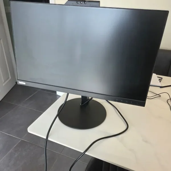 24 inch Lenovo ThinkVision monitor with built-in webcam