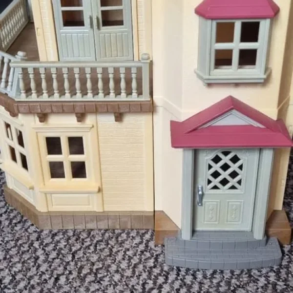 Sylvanian Families house with Rabbit family and furniture