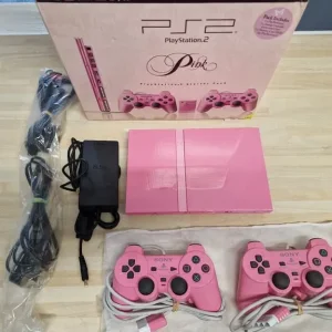 Playstation 2 Pink With Two Controllers - Image 4