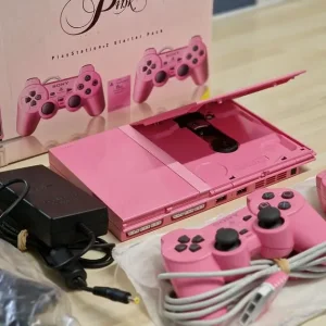 Playstation 2 Pink With Two Controllers