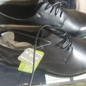 Black Leather Lace-Ups