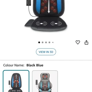 Shiatsu back massager with heat