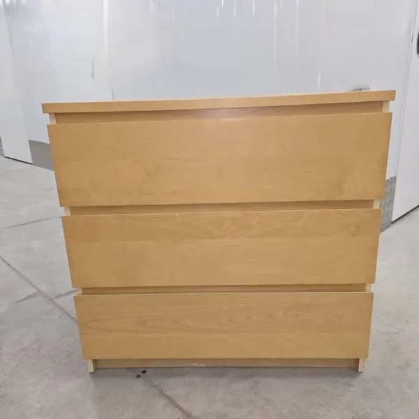 IKEA Malm 3-drawer beech chest of drawers