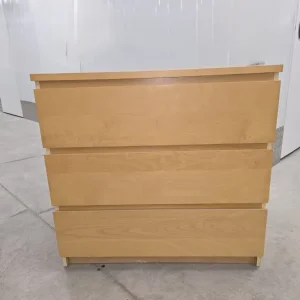 IKEA Malm 3-drawer beech chest of drawers