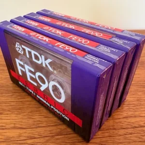 4 x Unopened TDK FE90 cassette tapes - Image 2