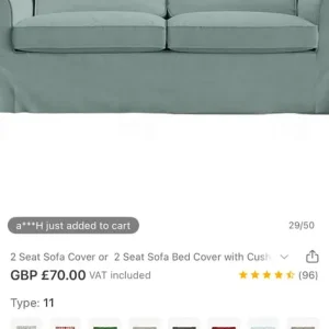 IKEA Ektorp sofa cover - Image 3