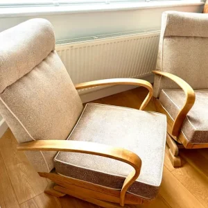 Pair of rare vintage rocking chairs - Image 2